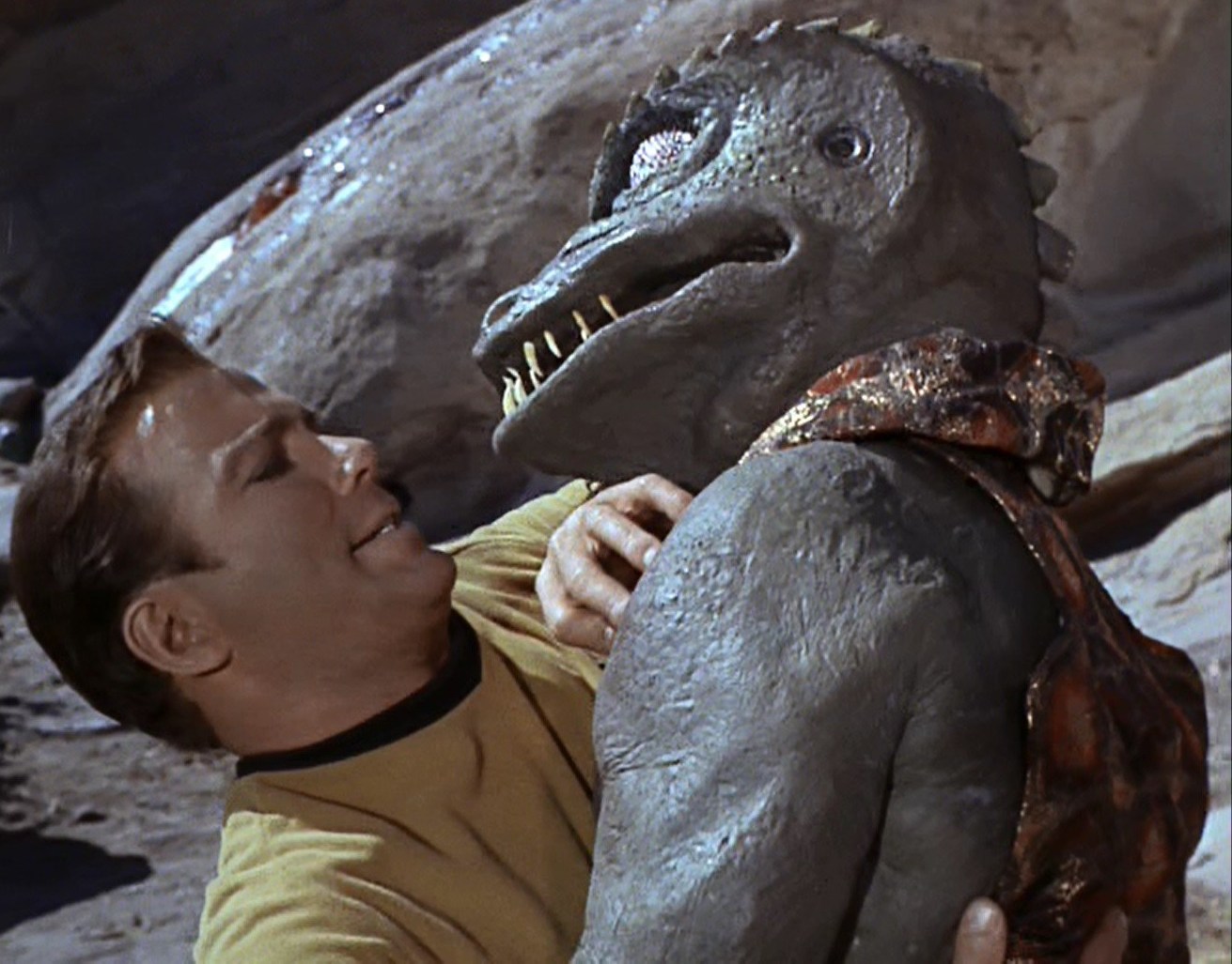 Captain James T. Kirk and Gron